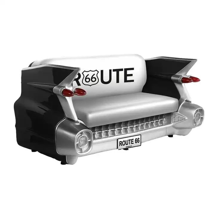 Fibreglass restaurant furniture modular sofa sculptural design with light and logo