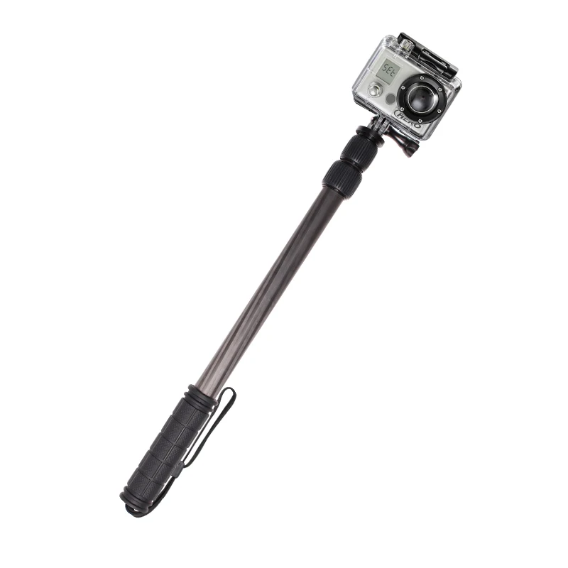 portable action camera pole smartphone 2m carbon fiber selfie stick monopod