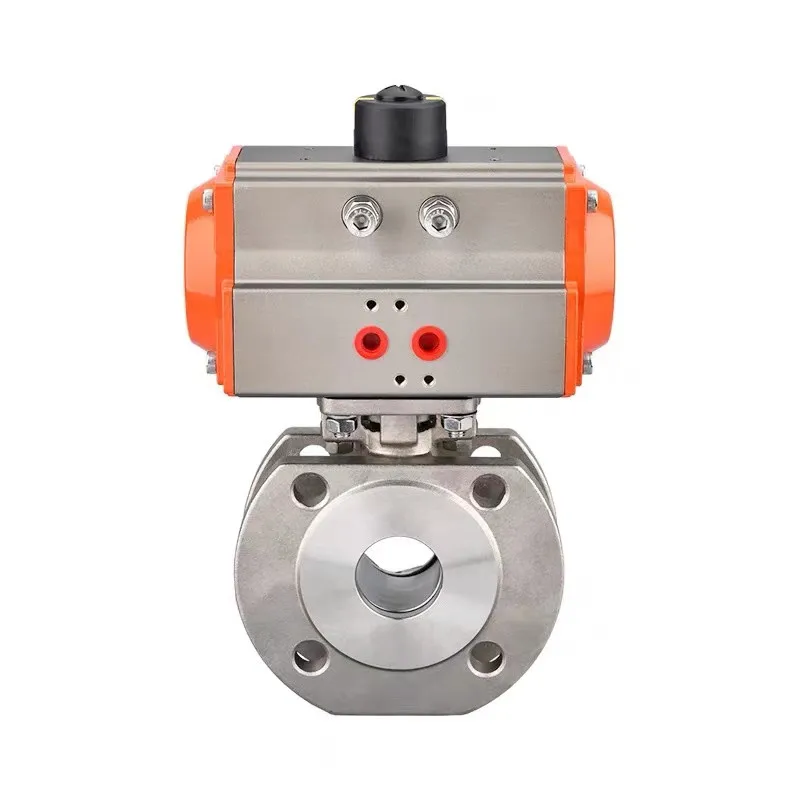 OGV Air Actuated Valve Ansi Standard Flanged 1/2 Inch Ball Valve With Pneumatic Actuator
