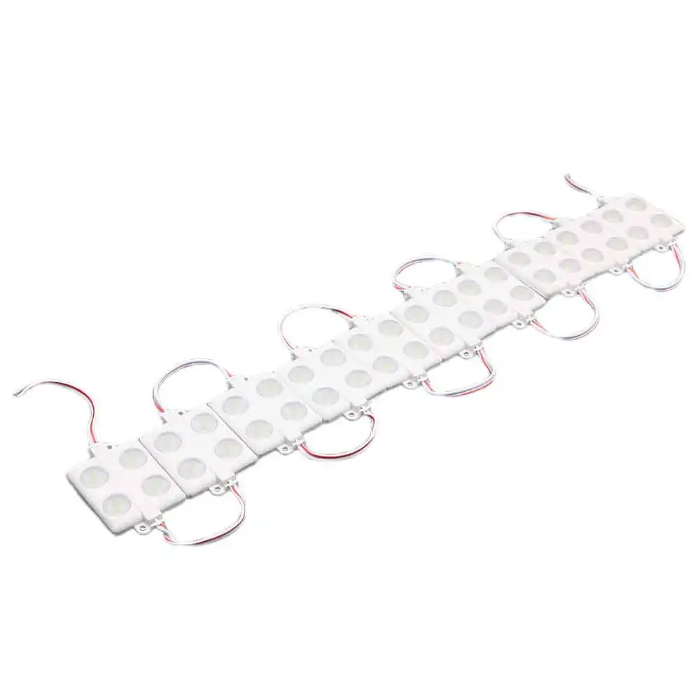 DC 12V 2 ватт 4 чип Объектив SMD 2835 Белый светодиодный модуль для письма
