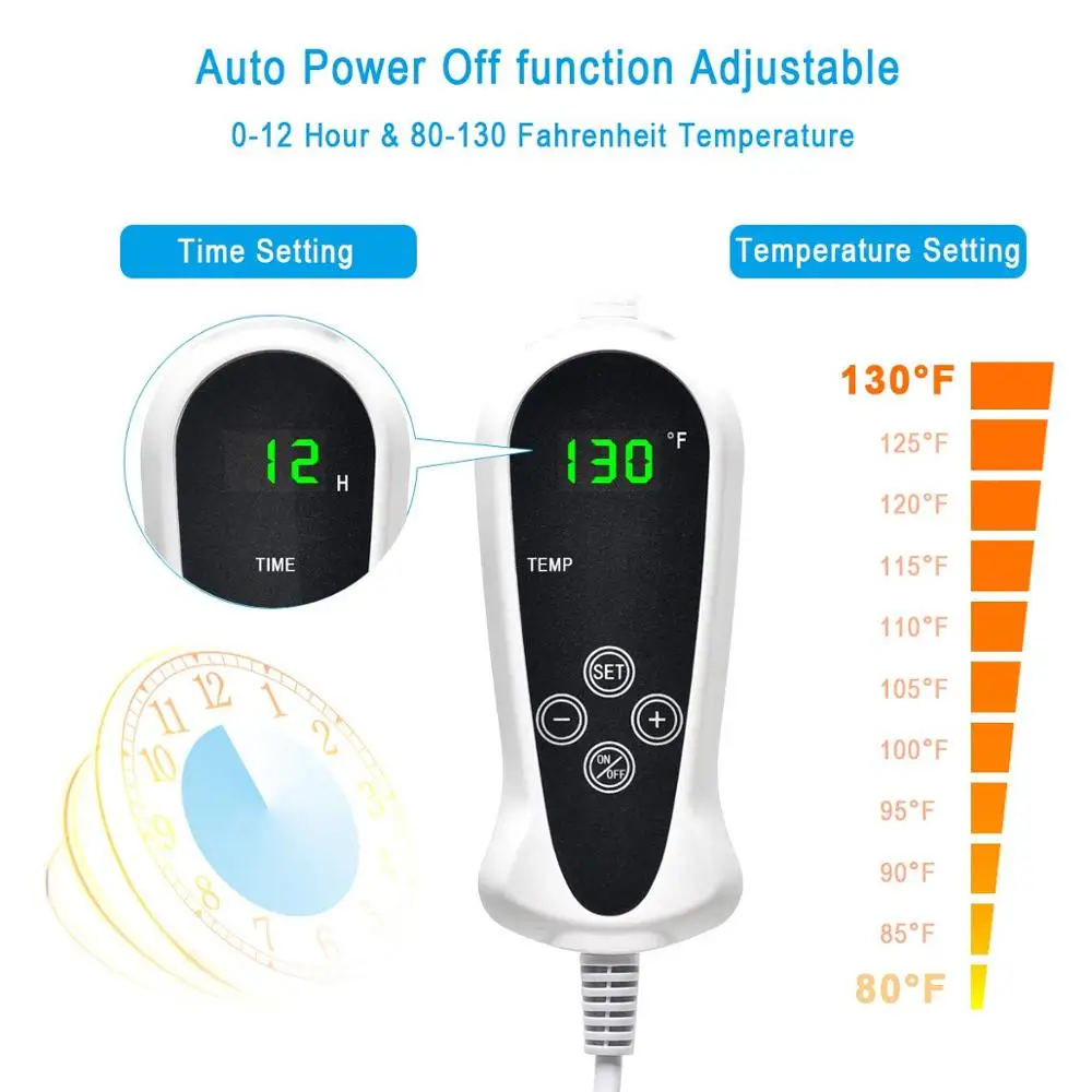 Pet Heating Pad Upgraded Electric Dog Cat Heating Pad Indoor Waterproof Auto Power Off