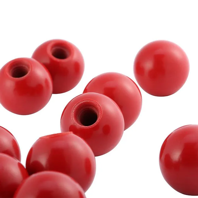 Plastic Red Black Bakelite Ball Knob