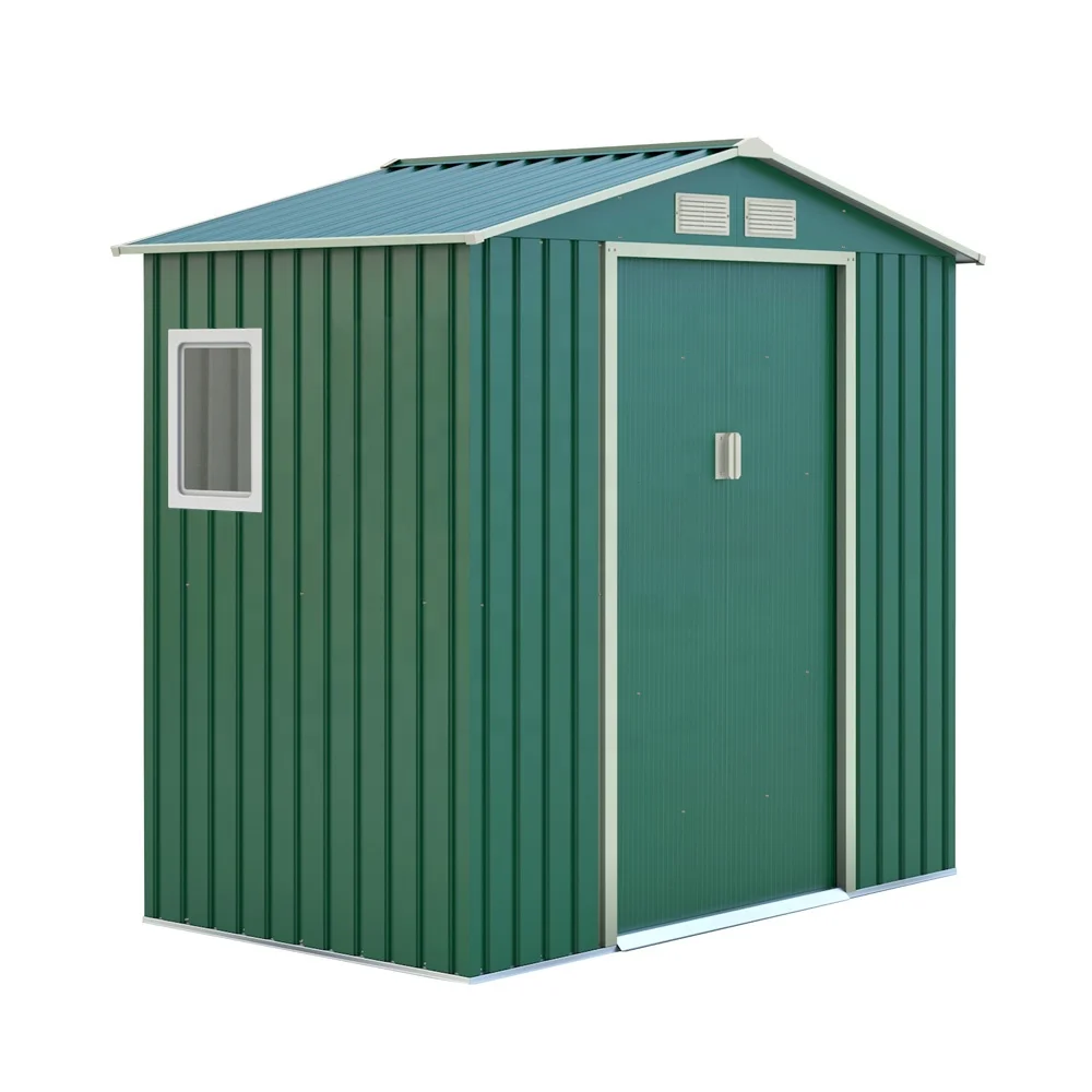 2.71M2 Prefabricated Steel Structure Garden Storage Tool Shed