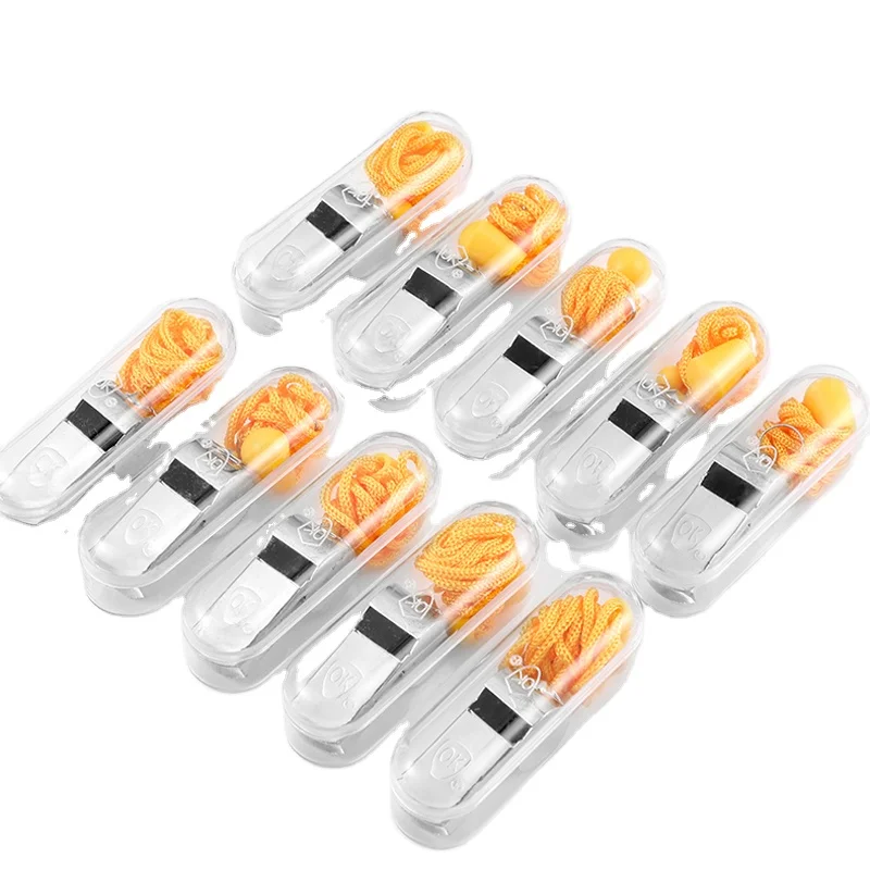 Factory Wholesale Metal  Whistle for Coaches Stainless Steel Pet Dog  Whistles with Lanyard Emergency