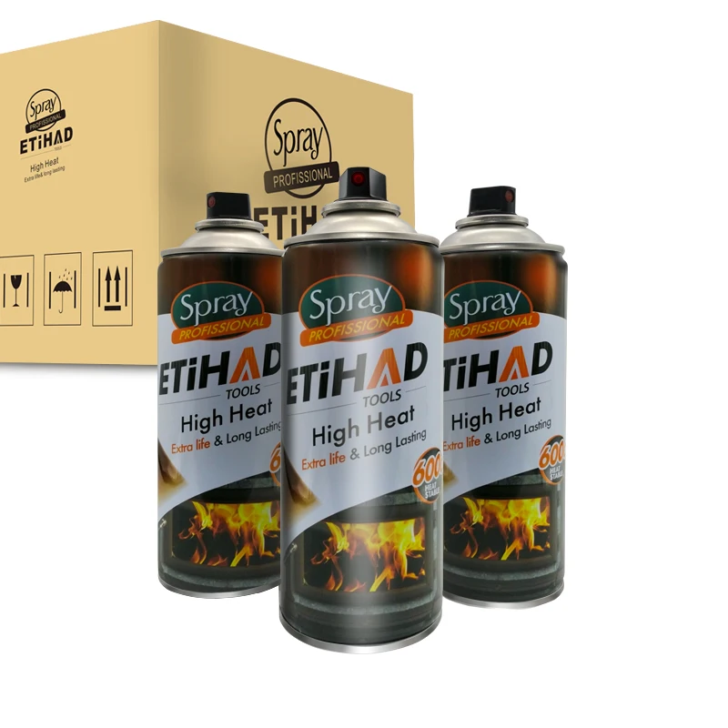 Heat Resistant Spray Paint Hi Temperature Aerosol Paint Hi-tepm Aerosol Paint