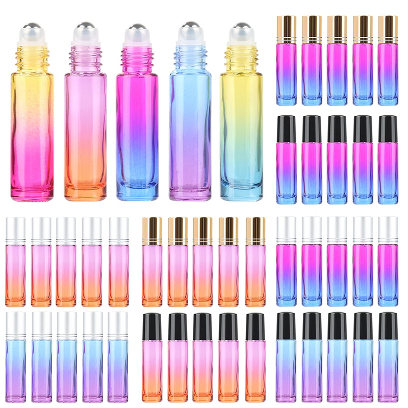 Liptint 5ml Clear Frasco Roll on Cosmetic Packaging Perfume Roller Ball Bottles 10 ml for Oils