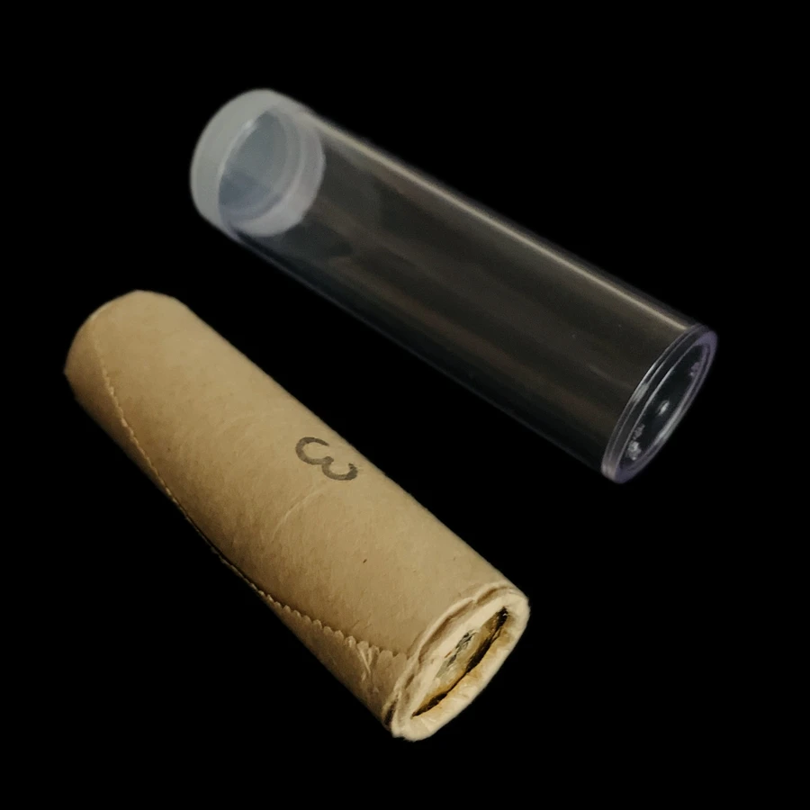 transparent coin tube packing a whole roll of COINS for collection coin capsule NGC PCGS PCCB banknote display box