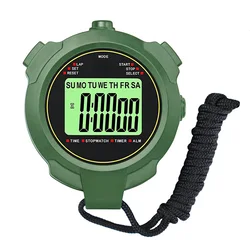 Waterproof Digital LCD Stopwatch Sports Counter Chronograph Timer Watch water resistant
