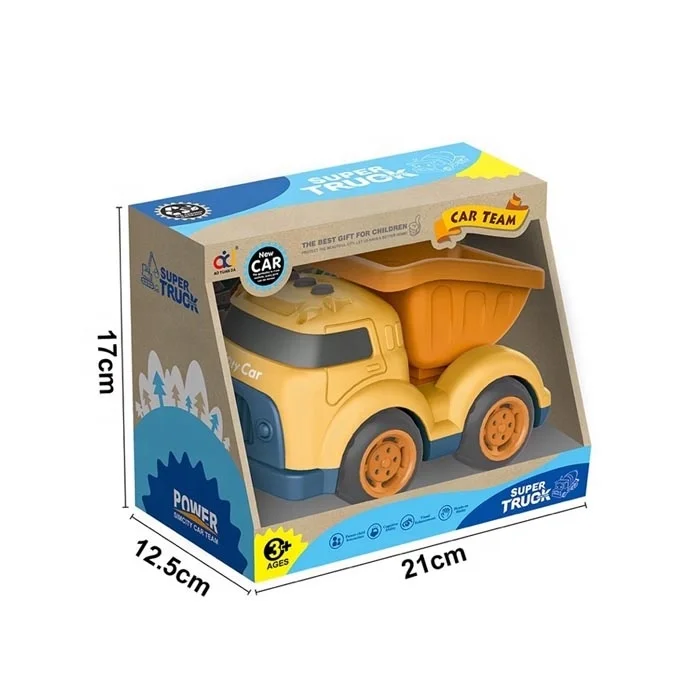 New arrival Plastic toys dump truck Slide Wheel Cartoon dump truck for children