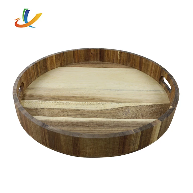 Eco Friendly bamboo wooden tray wooden bamboo serving trays cheap wholesale natural tray