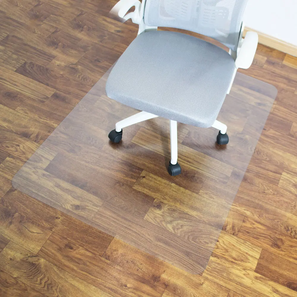 Home Office Anti Slip Under Desk Mat Floor Pvc Protector Rug Hardwood Hard Floor Rectangle Chair Mat