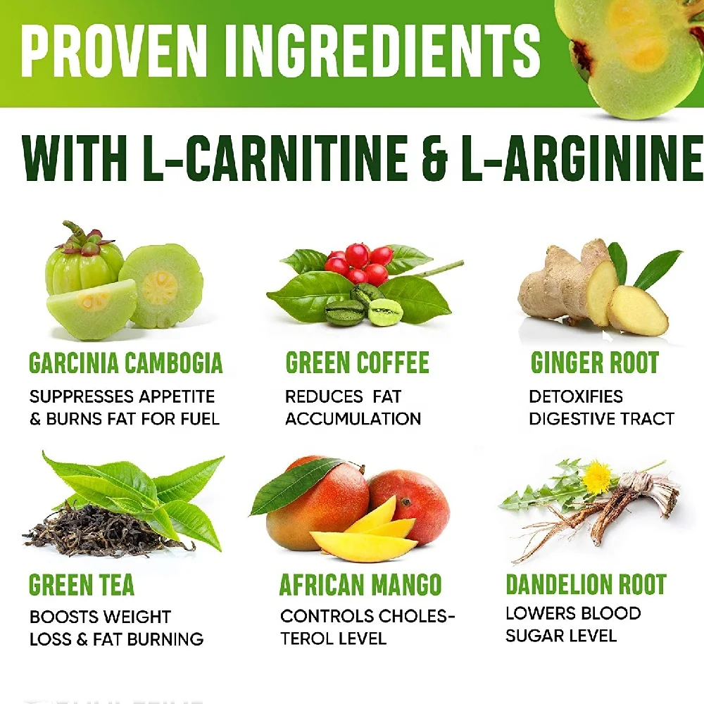 Diet Drops Appetite Suppressant Natural Metabolism Booster Drops with Garcinia Cambogia L-Arginine & L-Glutamine