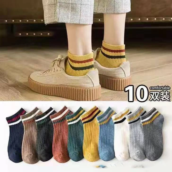 Summer Spring Cotton Bamboo ankle invisible Socks Teen Low-cut Ankle Mesh Socks women