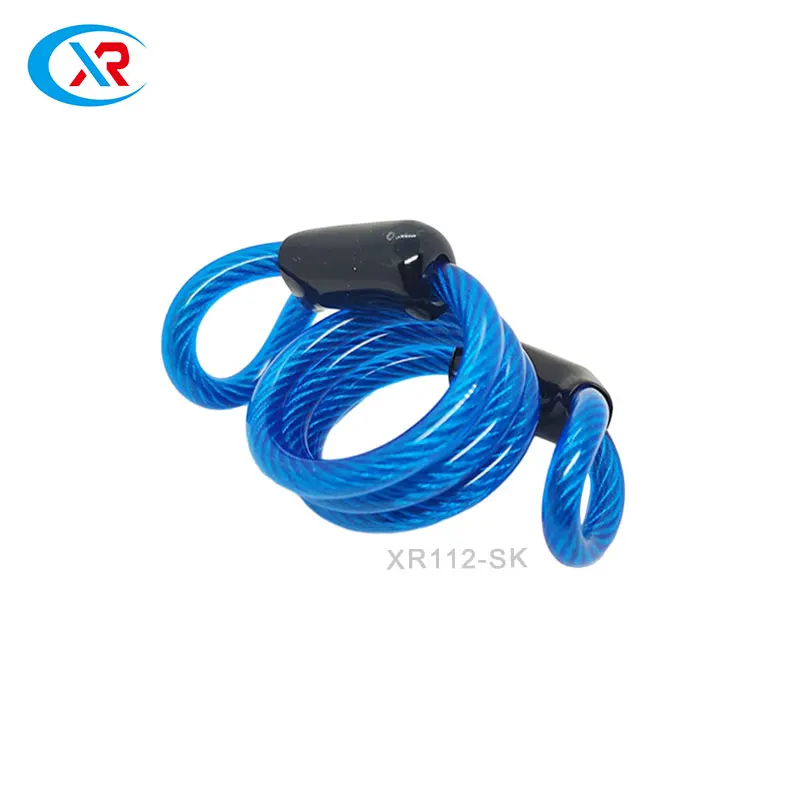 Fast shipment colors coated stainless steel wire keychain cable key ring safety tool lanyards