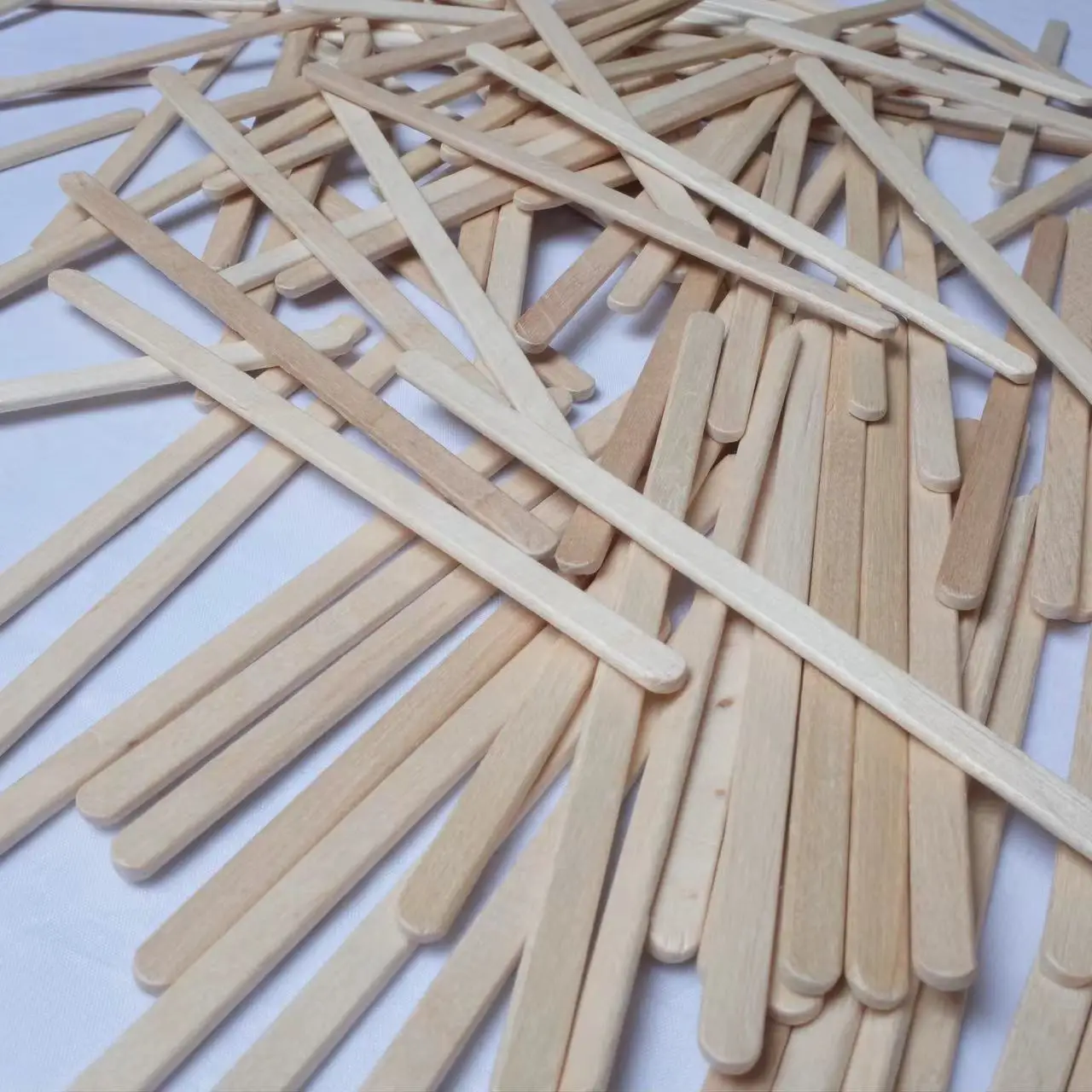 Disposable Hot Stamp Custom Logo Branding Birch Coffee Sticks Wooden Bamboo Coffee Stirrer With 140x6*2