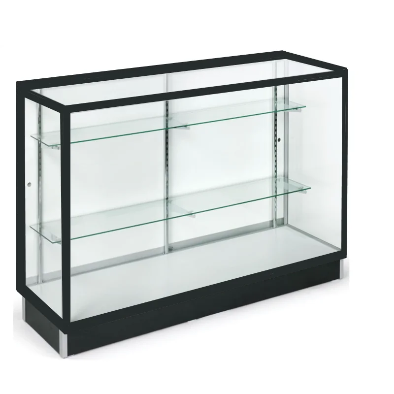 7 Feet Full Vision Exhibition Aluminum Frame Glass Display Cabinet with Lock