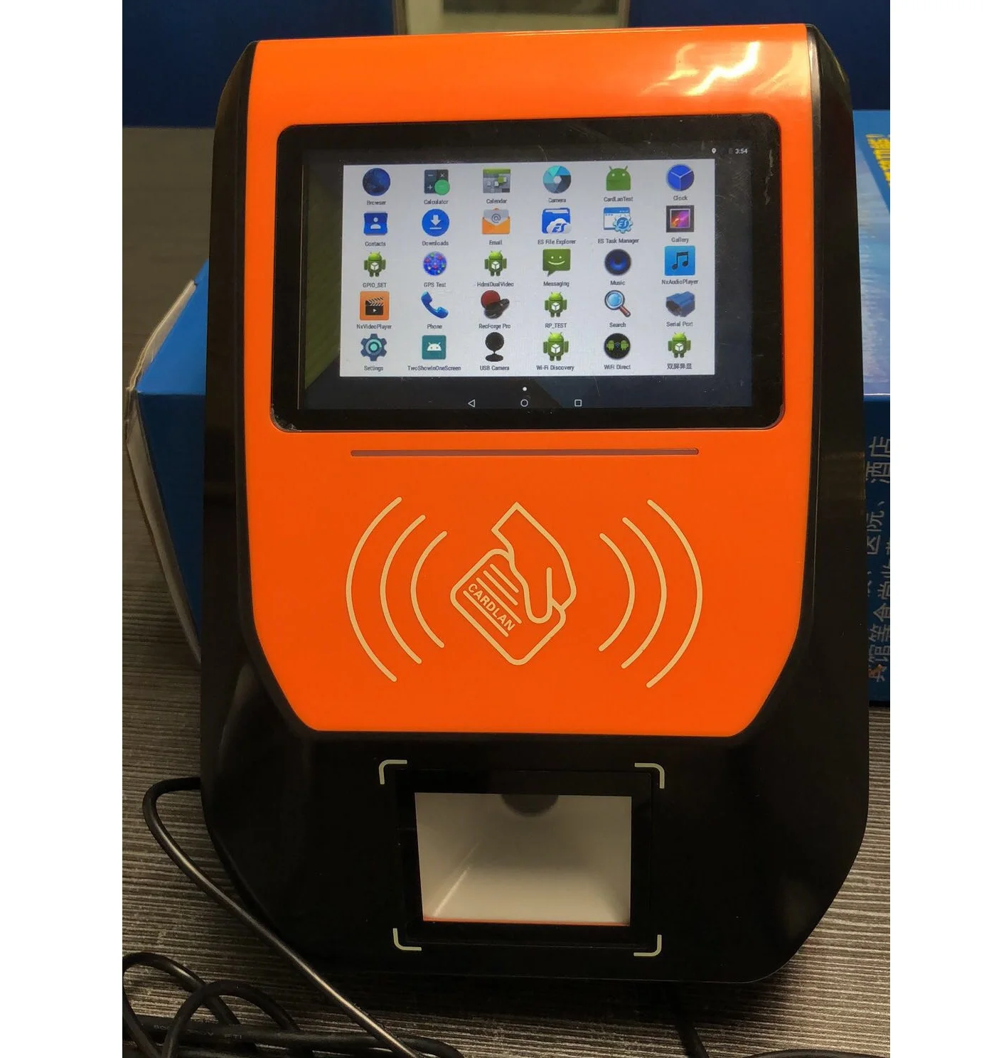 Waterproof LCD Color Display Bus POS Card Reader/Mifare RFID Card Reader