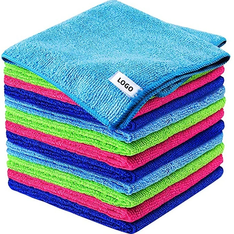 40*40cm 200gsm microfiber towel 80% Polyester 20%polyamide Cleaning Cloth Polishing Car Microfiber Cloth Car Kitchen Towels