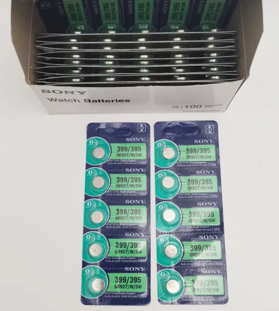 real factory price single pack for Sony SR626SW SR521SW SR621SW SR927SW SR416SW 1.55V Watch Battery 395 364 377 371