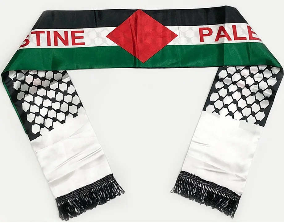 Soccer and National Symbols Palestine flag Scarf for men and women
