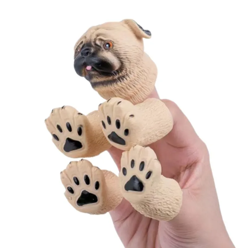 Wholesale Cute Animal Finger Puppets Toys for Kids Vinyl Children 6 Years Toy For Story Time Make Friends and Interact Gift
