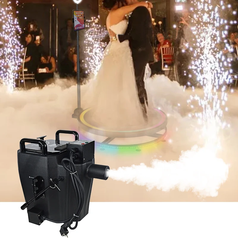 Music Weddings Party Dance Stage Decoration Dry Ice Fog Machine 3500W Luxury Dry Ice Blasting Machine