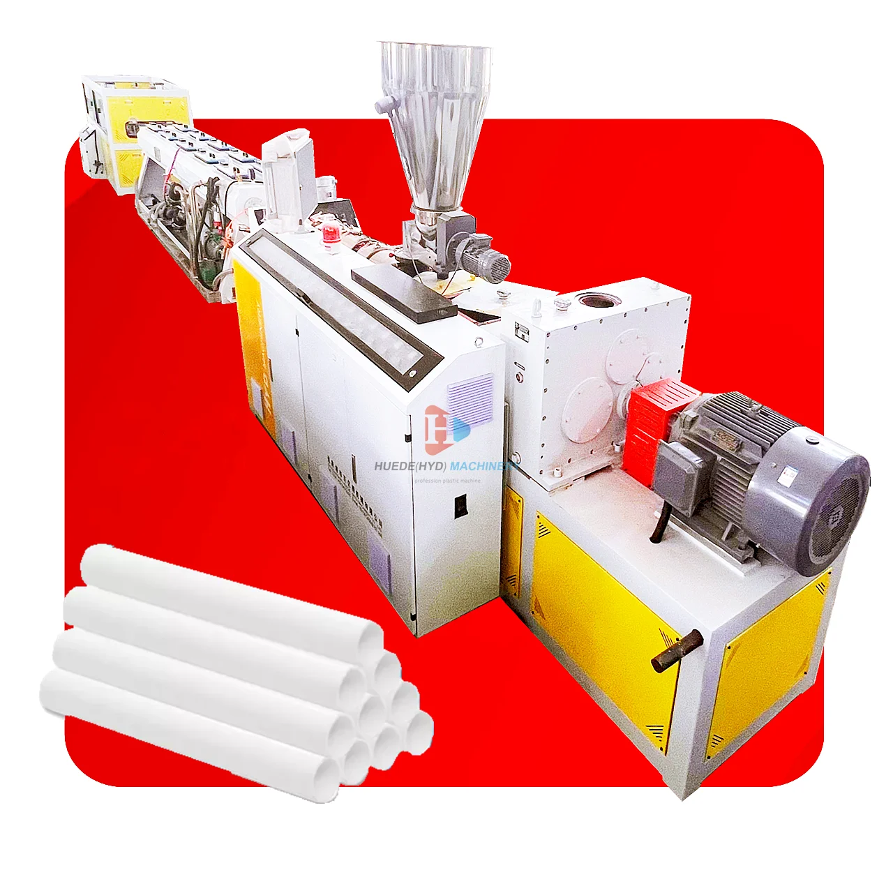 Two Cavity High Calcium PVC Pipe Extrusion Line PVC Pipe Extruder Lines for Sale