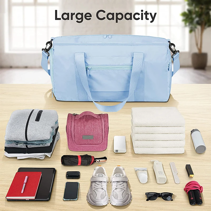 Customized Waterproof Soft Sports Training Gym Duffel Bag Sports Bag