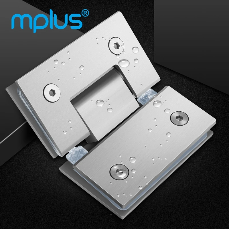 Shower Room Glass Door Clamp Accessories Soft Close Stainless Steel Pivot Glass Door Hinge