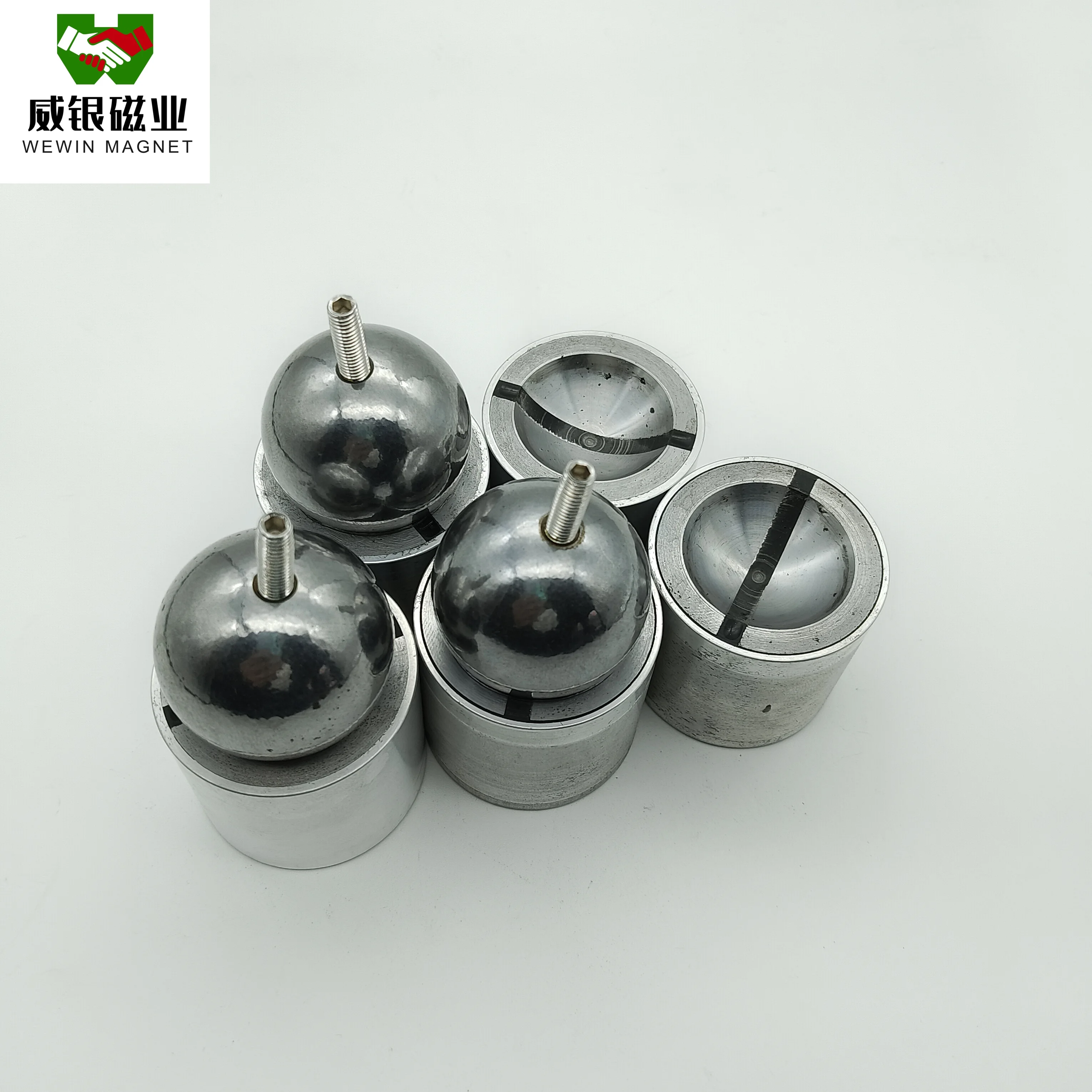 super strong  neodymium ndfeb magnetic ball joint for LED sign board wall light