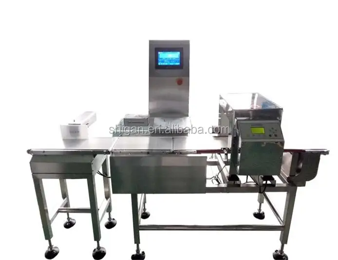 SUS304 комбинированный металлоискатель checkweigher для контроля пищевой