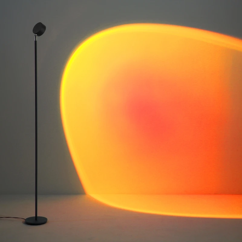 Minimalist long leaf shaped SMD 18w indoor decoration LED floor standing lamp