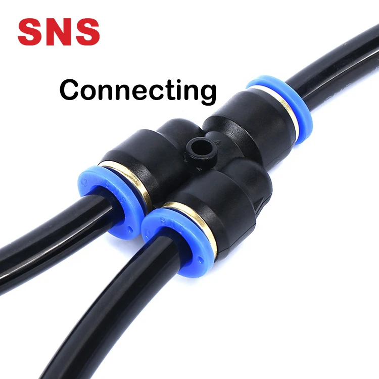 Various Type Factory One Touch Pneumatic Air Hose Fitting Plastic Quick Hose Connect Parts