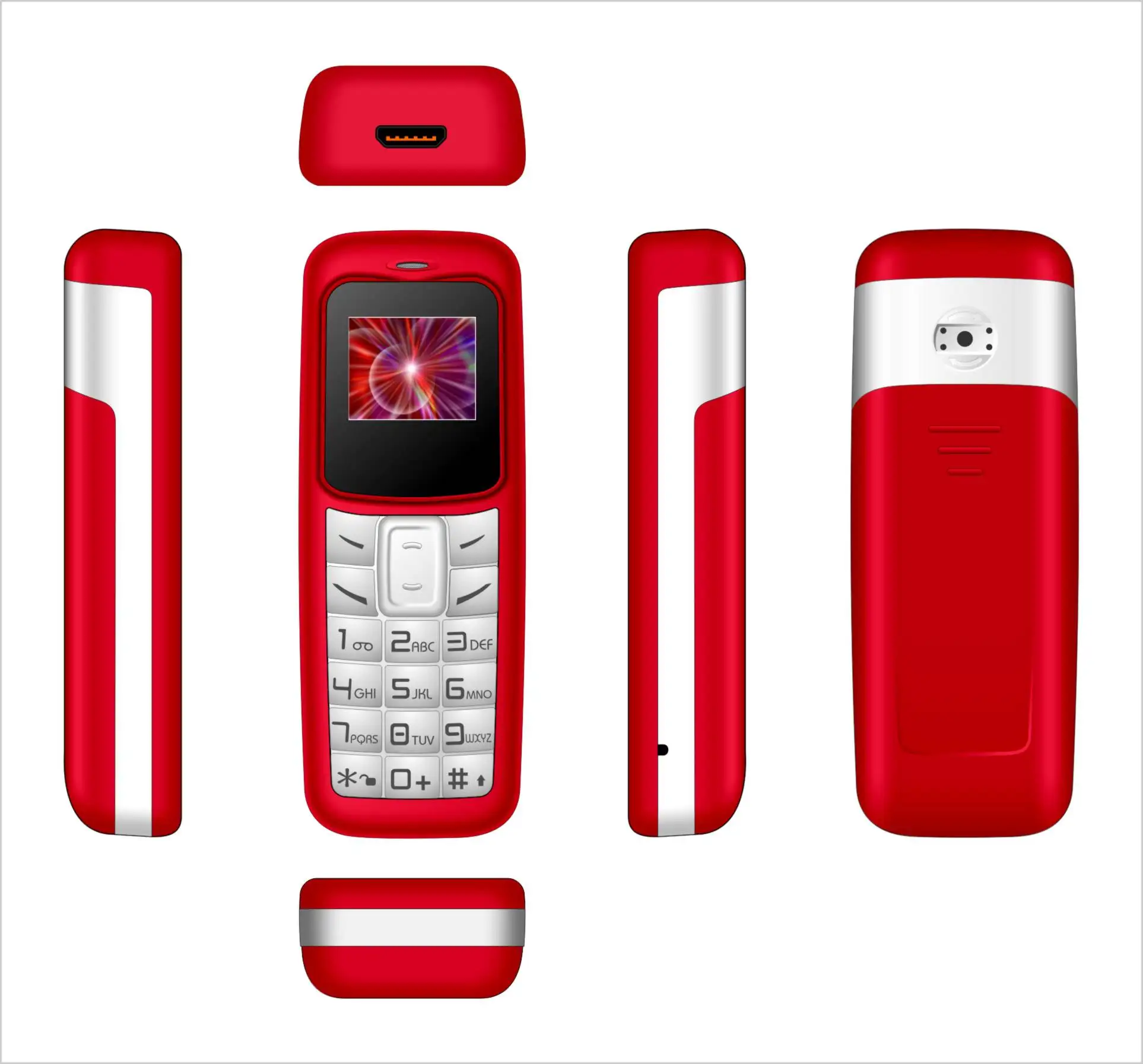 New Keypad Sim Unlocked Card Wholesale Small Unlock Cheap Rugged Feature Cell Mini Mobile Phone