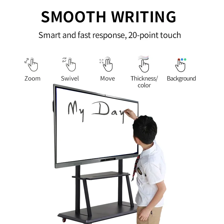 New School Interact Class Board Smart Board Teac Digital Interactive Whiteboard School Blackboard Recordable Code Function