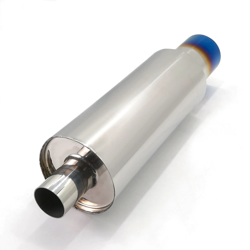 Hot Sale Customize Logo Color Exhaust Pipe Tail Throat Exhaust Tips Muffler Pipe Universal