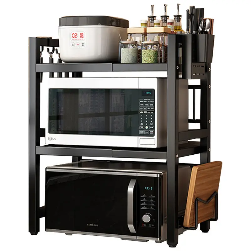 Strong load bearing metal expandable microwave shelf storage holders & racks microwave oven rack