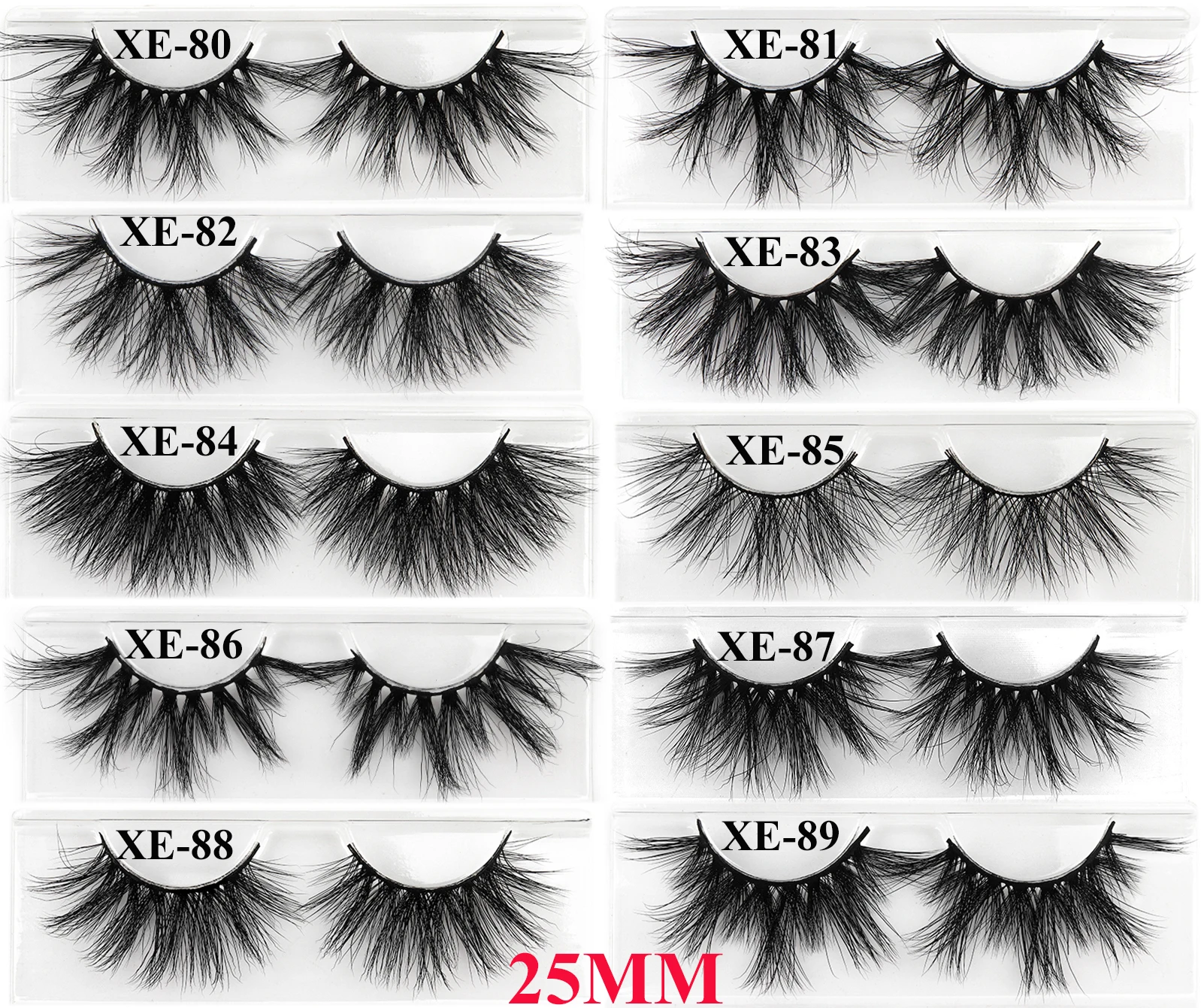 Factory direct  private label 25mm eyelashes mink 3d mink lashes