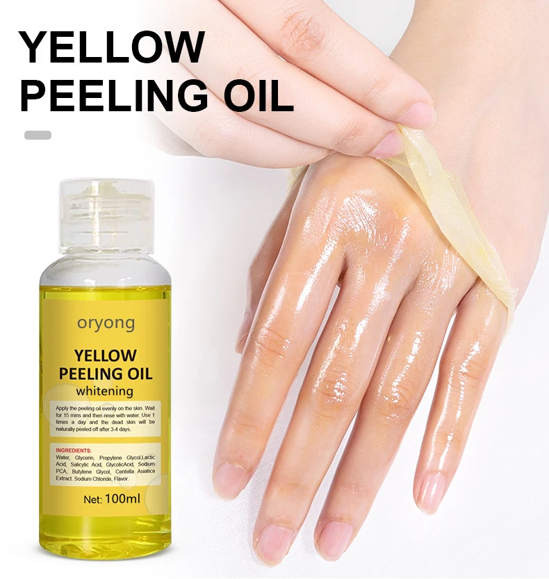 Skin Care Cosmetics Beauty Products Most Effective Super Strong Body Whitening Exfoliator Skincare Lotion Yellow Peeling Oil