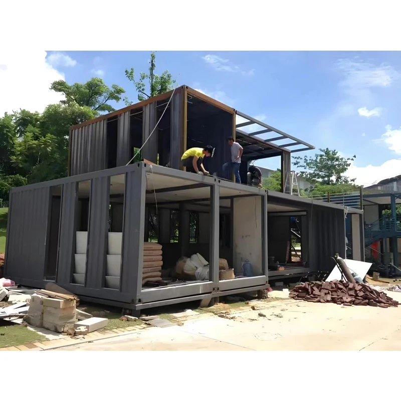Customized container homes Prefabricated assembled house expandable container moveable house Magic container foldable house