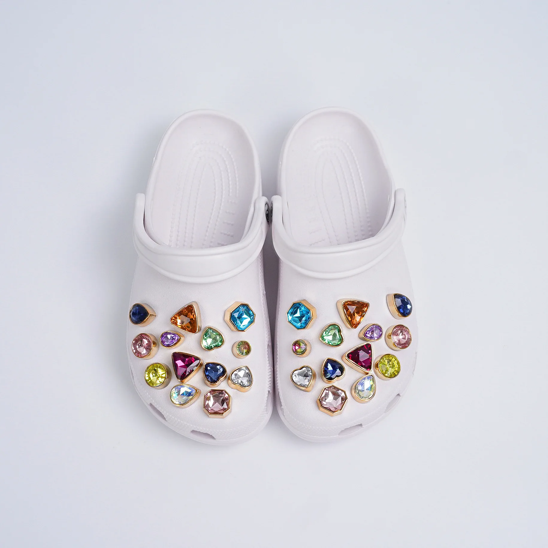 Shoe decoration crystal buckle shoe charms sets DIY Shining diamond rhinestone for Crocs clogs