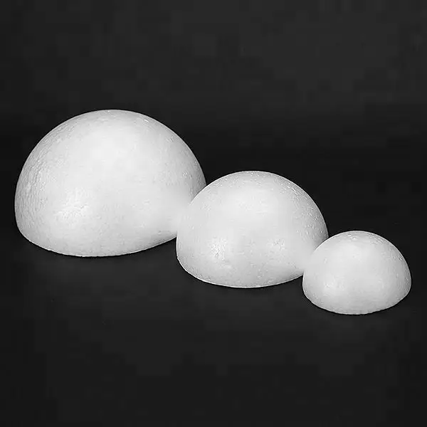 All size Solid half ball christmas crafts styrofoam Polystyrene balls for decoration