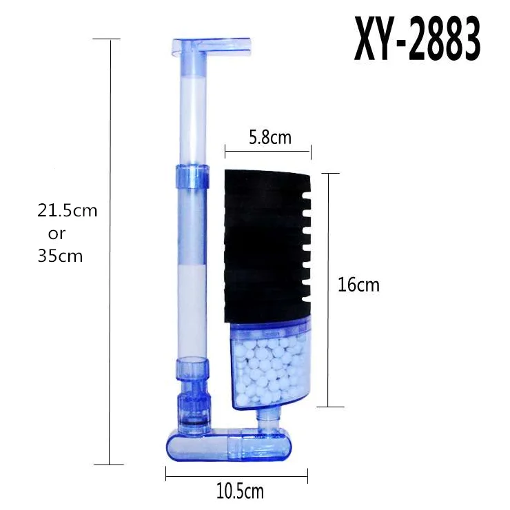 Xinyou Water Fairy Fish Tank Mini Toilet Absorber Small Filter Anti-gas Lift Pneumatic Oxygenation Sponge Filter For Aquarium