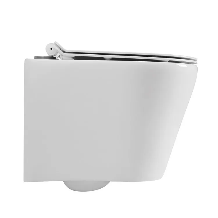 European Porcelain Bathroom Wc Bidet Bowl Sanitary Ware Wall Hung Toilet Rimless Ceramic Set with