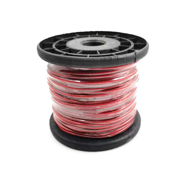 Прямая продажа с фабрики, стальной проволочный трос с пластиковым покрытием 7x19 5,0 мм, страховочный трос