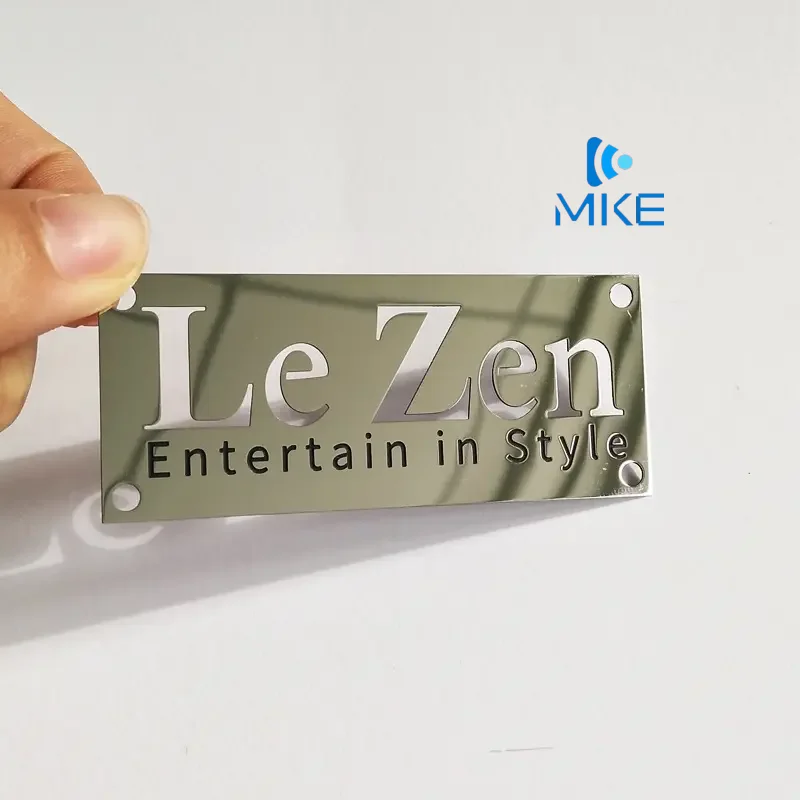 custom metal leather clothes logo clothing label