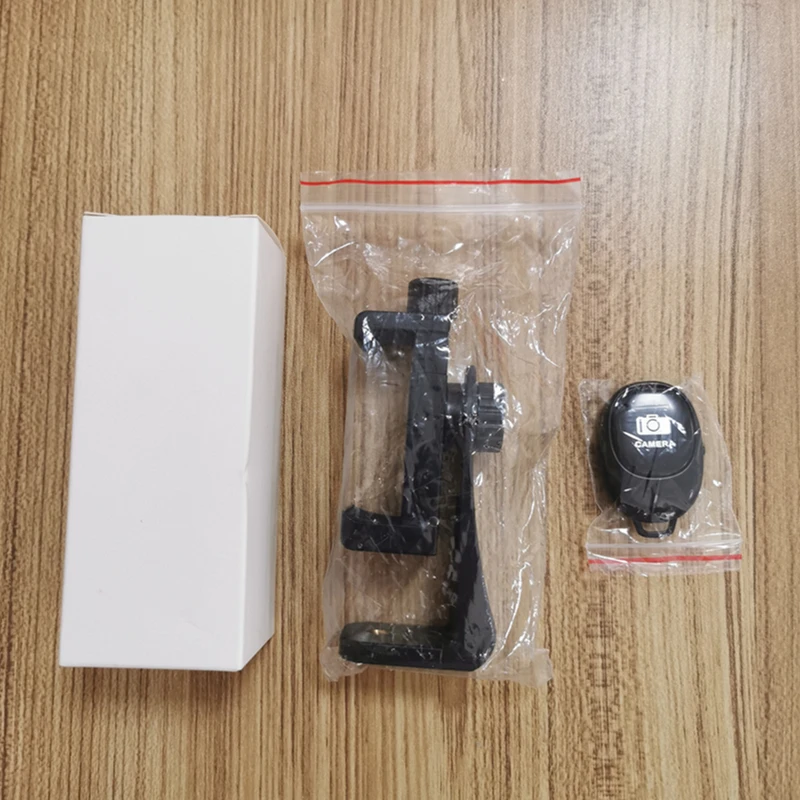 Phone Tripod Adapter, Cell Phone Holder Clip Mount with Remote Shutter Compatible with iPhone/Samsung and All Cell Phones