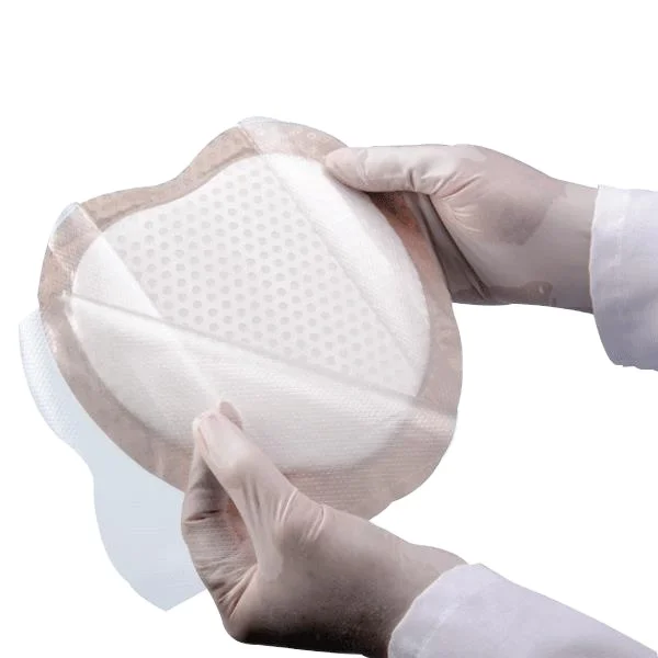Disposable Sterile Medical Silicone Medical Wound Dressing Silicone Foam Dressing with Border
