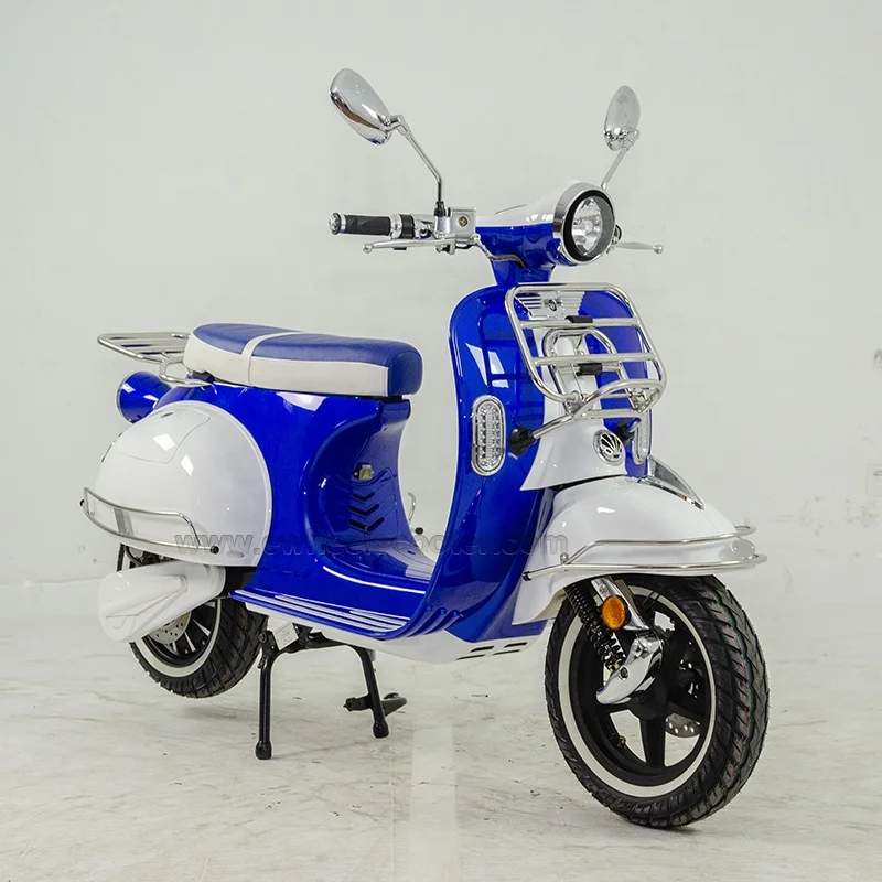 L3e Super Big Power  Retro Classic Electric Scooter With Removable Lithium Battery EEC Approved