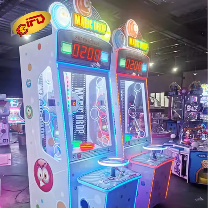 IFD  Redemption Game Magic Wheel Ball Drop JP Bonus Coin Operated Redemption Dropping Arcade Game Machines For Sale